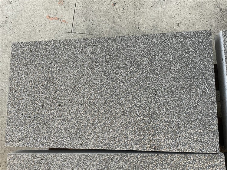 BUSH HAMMERED basalt black color for patio pavement BUSH HAMMERED basalt black color for patio pavement