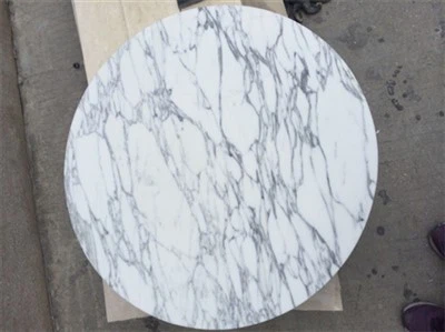 Mesa de mármol Arabescato