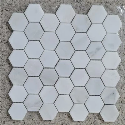 Carrara Bianco Pulido Hexágono
