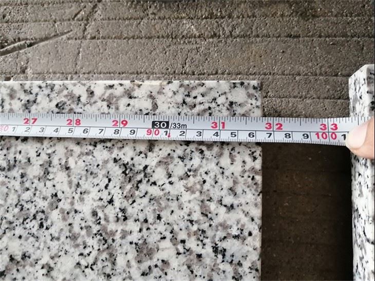 White Granite Side Table