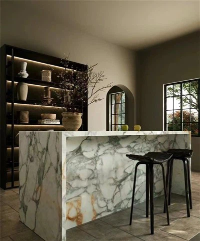 Cocina Calacatta Mármol Oro