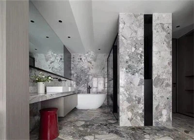Azulejos de mármol para piso de baño