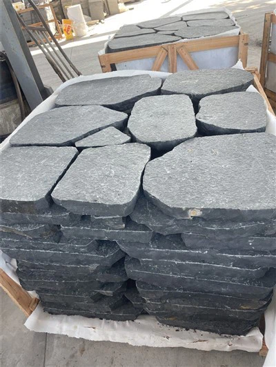 Piedra natural al aire libre Black Granite Garden Garden Stepping Stones Palabina