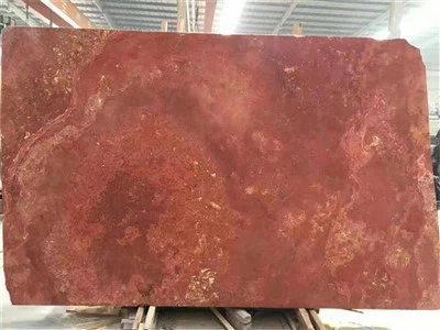 Losa de travertino rojo